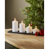LED Blockljus Flamme | 9.5cm | vit [Star Trading] 361227 - 5