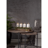 LED Blockljus Flamme Advent | 12,5 cm | vit 4st [Star Trading] 502313 - 5