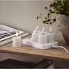 LED Blockljus Flamme Charge | 6st ljus + laddare [Star Trading] 502314 - 2