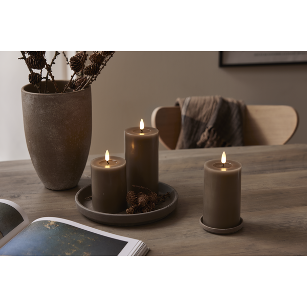 LED Blockljus Flamme Flow | Ø7,5cm x 12,5cm | mullvad [Star Trading] 362089 - 4