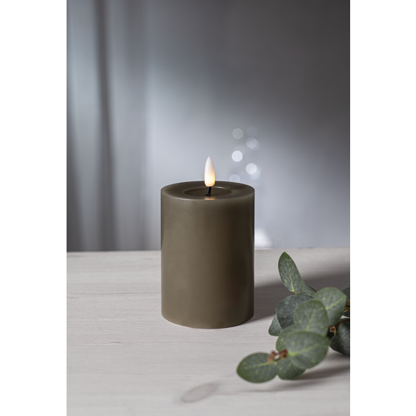 LED Blockljus Flamme Flow | Ø7,5cm x 12,5cm | mullvad [Star Trading] 362089 - 1