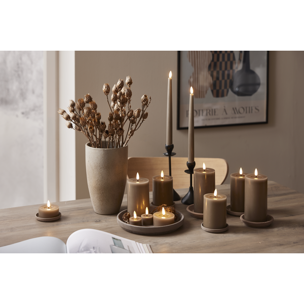 LED Blockljus Flamme Flow | Ø7,5cm x 15cm | mullvad [Star Trading] 362090 - 4