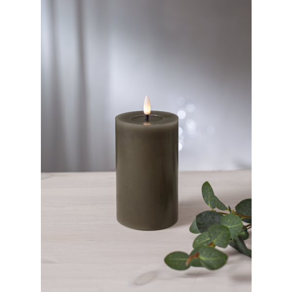 LED Blockljus Flamme Flow | Ø7,5cm x 15cm | mullvad [Star Trading] 362090 - 1