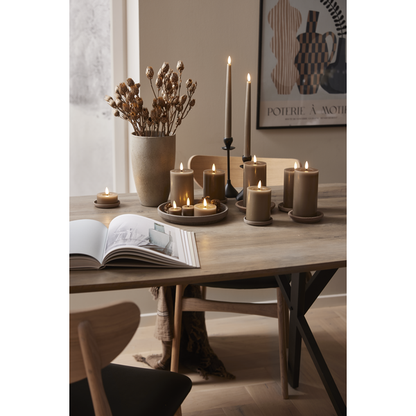 LED Blockljus Flamme Flow | 12.5cm | mullvad [Star Trading] 362089 - 4