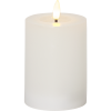 LED Blockljus Flamme Flow | 12.5cm | vit [Star Trading] 362082 - 1