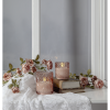 LED Blockljus Flamme Romb | 10cm | rosa [Star Trading] 501547 - 2