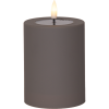 LED Blockljus Flamme Soft | 12.5cm | grå [Star Trading] 502327 - 1