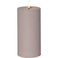 LED Blockljus Flamme Soft | 17.5cm | beige [Star Trading] 502325