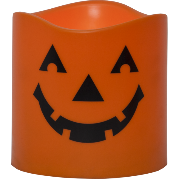 LED Blockljus Halloween | 15cm | Pumpa [Star Trading] 501576 - 1