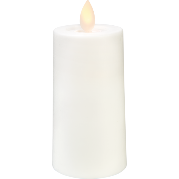 LED Blockljus M-Twinkle | Ø5cm x 11,5cm | vit [Star Trading] 362099 - 2