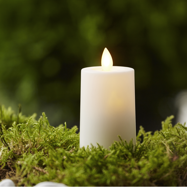 LED Blockljus M-Twinkle | Ø5cm x 11,5cm | vit [Star Trading] 362099 - 1