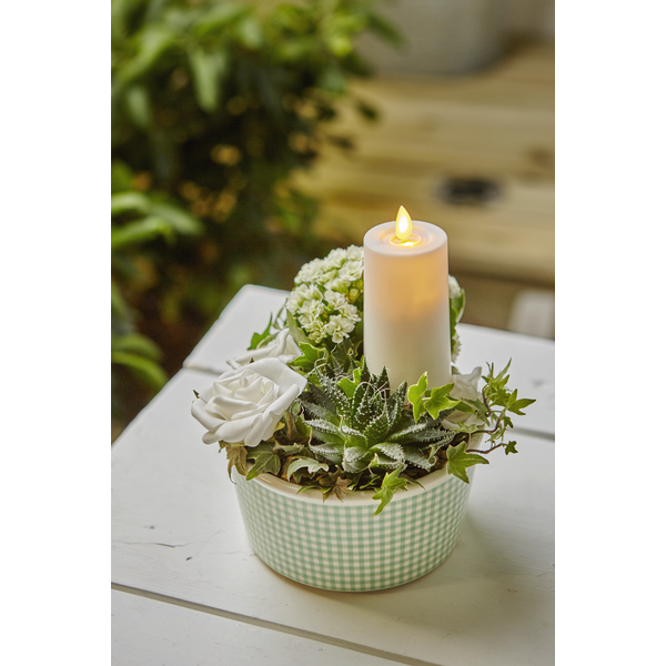 LED Blockljus M-Twinkle | Ø5cm x 11,5cm | vit [Star Trading] 362099 - 3