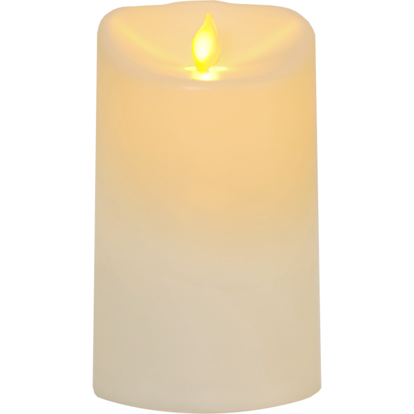 LED Blockljus M-Twinkle | Ø9cm x 15cm | elfenben [Star Trading] 362101 - 2