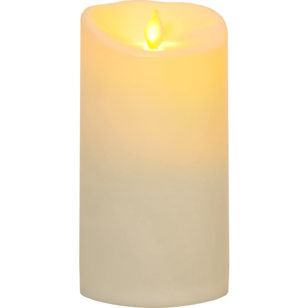 LED Blockljus M-Twinkle | Ø9cm x 17,5cm | elfenben [Star Trading] 362097 - 2