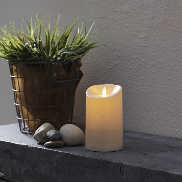 LED Blockljus M-Twinkle | 17.5cm | elfenben 362097 - 2