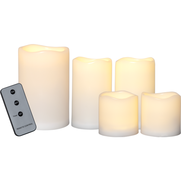 LED Blockljus Paul | vit 5st [Star Trading] 361414 - 1