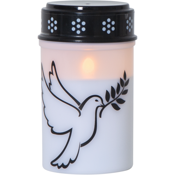 LED Gravljus Dove | 12cm | vit [Star Trading] 501715 - 1
