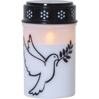 LED Gravljus Dove | 12cm | vit [Star Trading] 501715