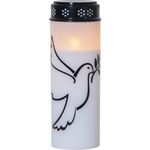 LED Gravljus Dove 21cm | vit [Star Trading] 501716 - 1