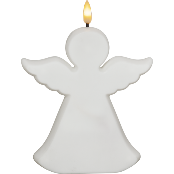 LED Gravljus Flamme Angel | 0.02W | 18cm | vit [Star Trading] 362094 - 1