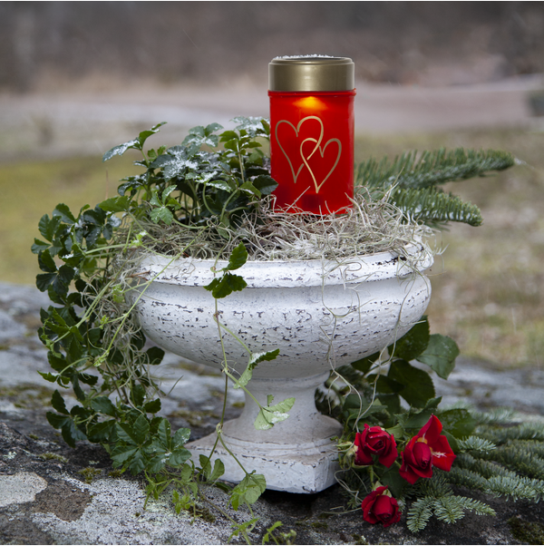 LED Gravljus Hearty 12cm | röd [Star Trading] 501719 - 3