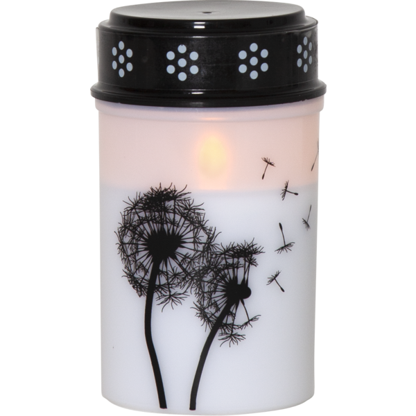 LED Gravljus Maskros | 12cm | vit [Star Trading] 501717 - 1