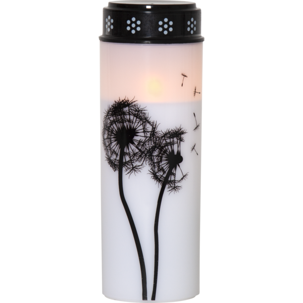LED Gravljus Maskros | 21cm | vit [Star Trading] 501718 - 1
