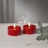 LED Värmeljus Flamme Flow | 5.5cm | röd 2st [Star Trading] 362106 - 2