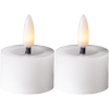 LED Värmeljus Flamme Flow | 5cm | vit 2st [Star Trading] 362103 - 1
