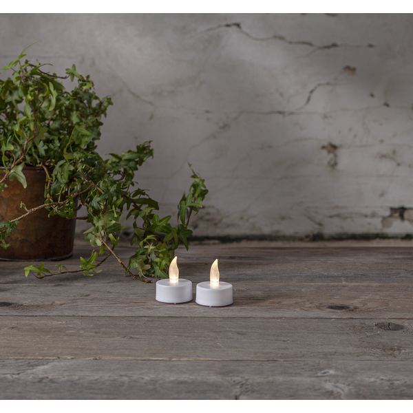 LED Värmeljus Paulo | 4,5cm | vit 2st [Star Trading] 361235 - 1