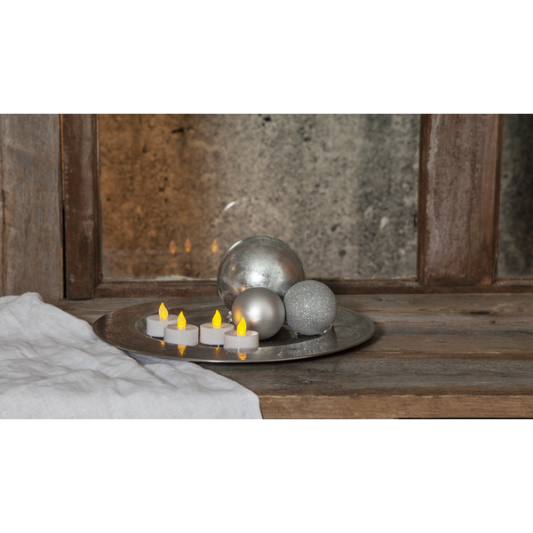 LED Värmeljus Paulo | 4cm | vit 4st [Star Trading] 361237 - 5