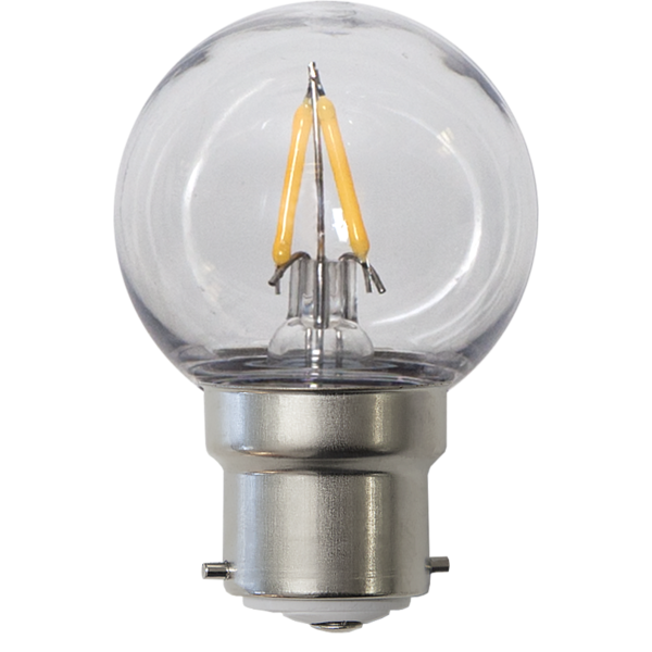 LED lampa B22 | G45 klar | utomhus | 2700K | 1.4W [Star Trading] 361743 - 1
