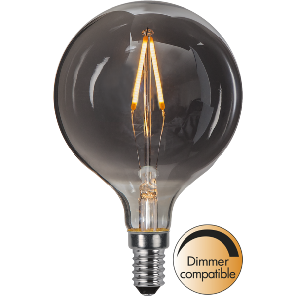 LED lampa E14 | G80 | decoled smoke | 1.5W | dimbar [Star Trading] 361759 - 1