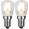 LED lampa E14 | ST26 | klar | 1.3W | 2st [Star Trading] 361467 - 1