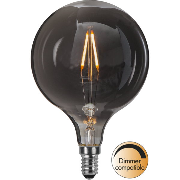 LED lampa E14 dimbar | G95 decoled smoke | 1.5W [Star Trading] 361761 - 1