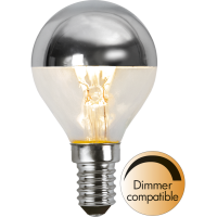 LED lampa E14 dimbar | P45 top coated silver | 2700K | 3.5W [Star Trading] 361771