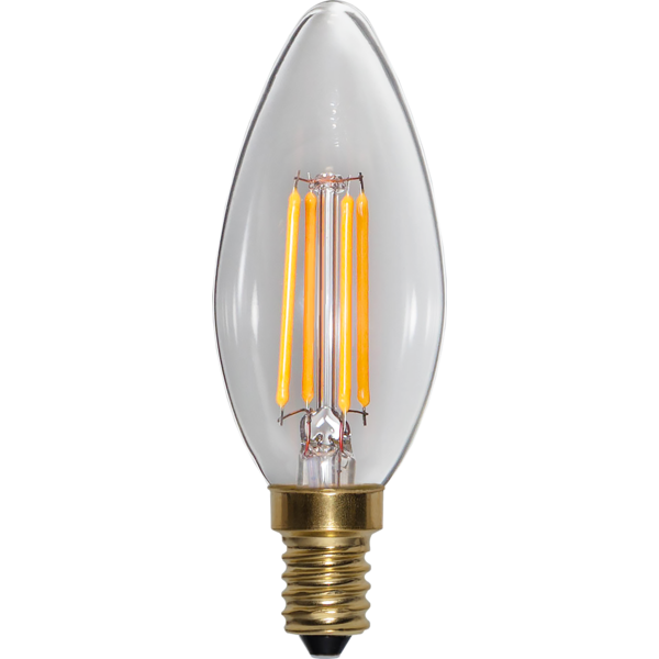 LED lampa E14 dimbar (3-stegs) | C35 soft glow | 4W [Star Trading] 361754 - 4