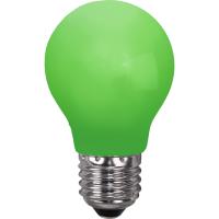 LED lampa E27 | A55 | Grön | utomhus | 0.9W [Star Trading] 361801