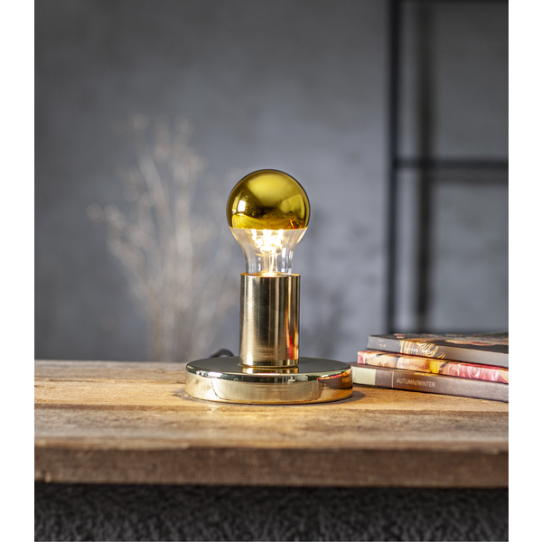 LED lampa E27 | A60 | top coated guld | 4W | dimbar [Star Trading] 361831 - 2