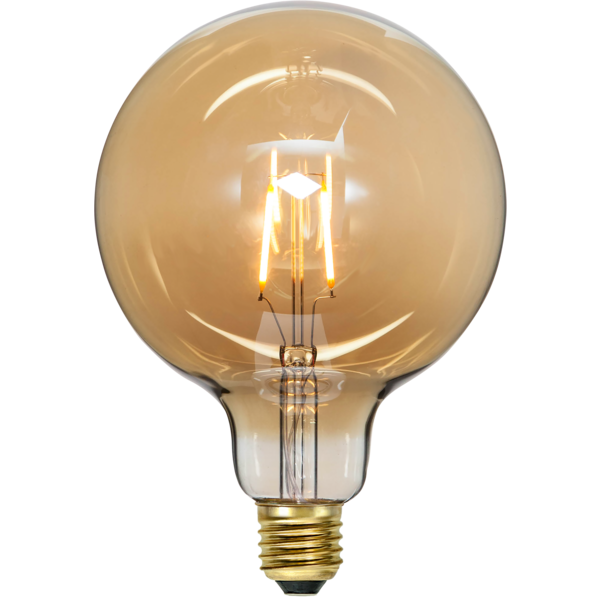 LED lampa E27 | G125 plain amber | 2000K | 0.75W [Star Trading] 361842 - 1