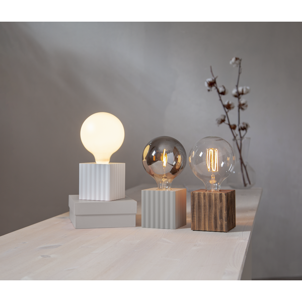 LED lampa E27 | G125 plain smoke | 2100K | 1.8W [Star Trading] 361843 - 3