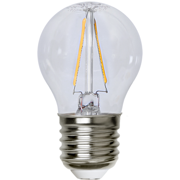 LED lampa E27 | G45 | klar | 2W [Star Trading] 361485 - 2