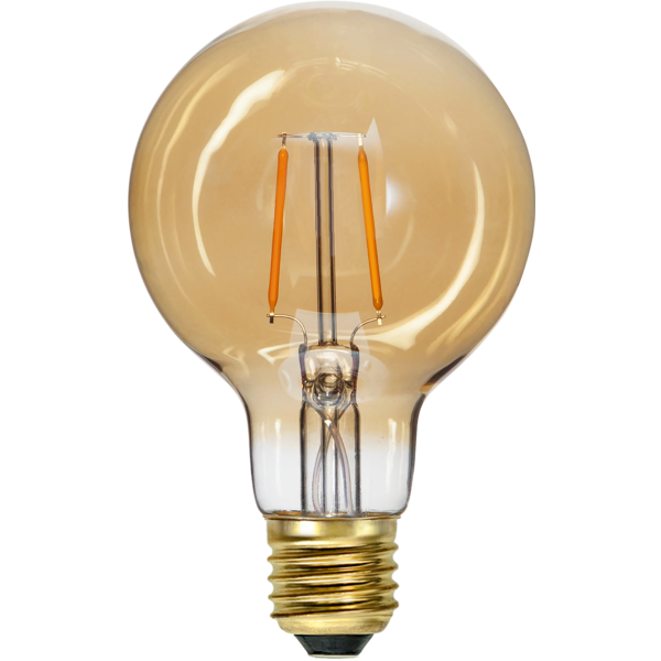 LED lampa E27 | G80 plain amber | 2000K | 0.75W [Star Trading] 361858 - 1