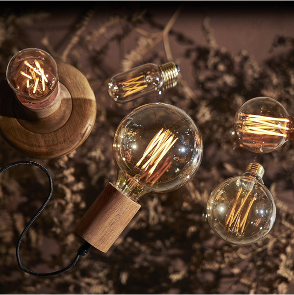 LED lampa E27 | T45 vintage gold | 1800K | 3.7W (35W) | dimbar [Star Trading] 361899 - 2