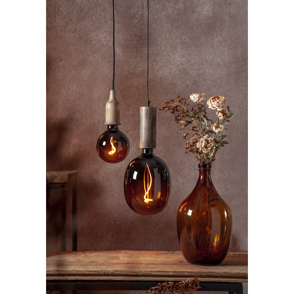 LED lampa E27 dimbar | C150 | 1600K | 4W | gul [Star Trading] 361833 - 4