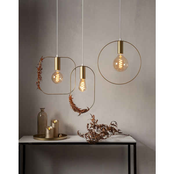 LED lampa E27 dimbar | G125 decoled spiral amber | 2100K | 3.5W [Star Trading] 361837 - 3