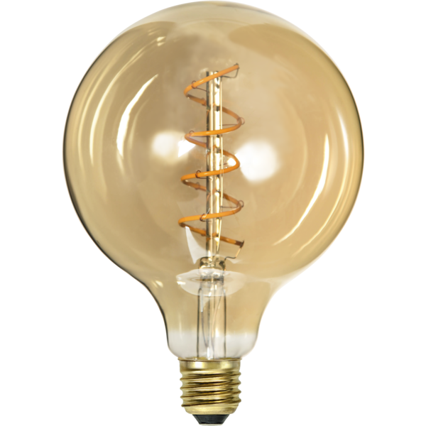 LED lampa E27 dimbar | G125 decoled spiral amber | 2100K | 3.5W [Star Trading] 361837 - 4