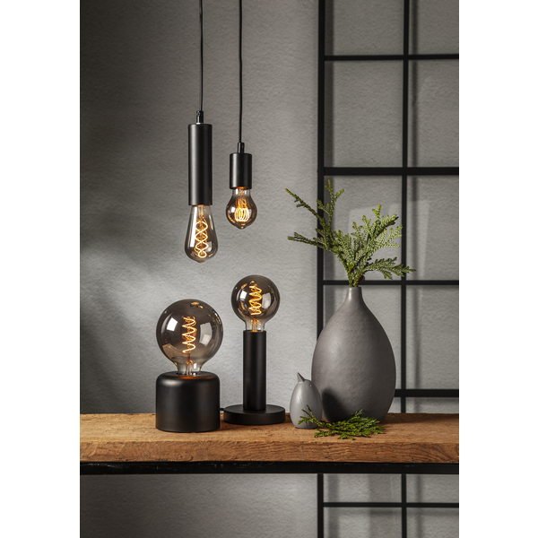 LED lampa E27 dimbar | G125 decoled spiral smoke | 2100K | 2W [Star Trading] 361483 - 5