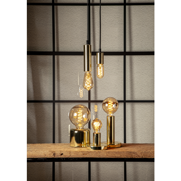 LED lampa E27 dimbar | G95 decoled spiral amber | 2000K | 3.2W [Star Trading] 361251 - 3