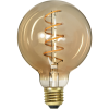 LED lampa E27 dimbar | G95 decoled spiral amber | 2000K | 3.2W [Star Trading] 361251 - 4